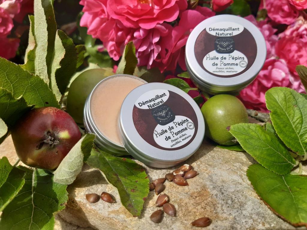 Démaquillant & nettoyant Baume Naturel Huile de pépins de Pomme BIO